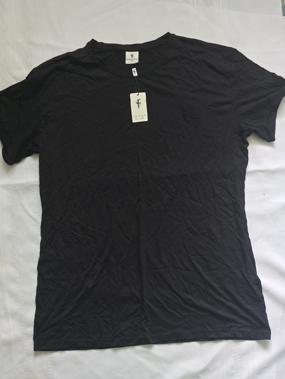 NWT! Men'a 4XL Black Father Sons Men's Crew Neck T-Shirt